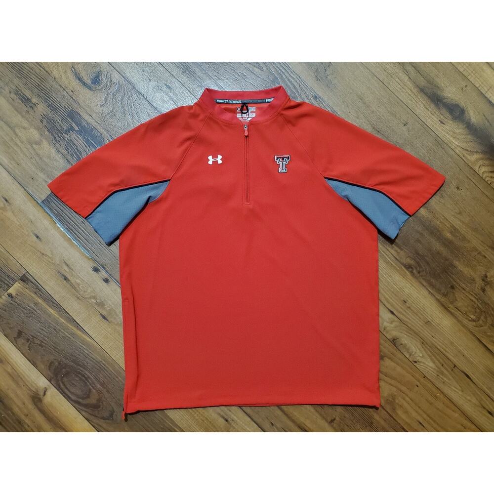 Under Armour Men's Medium Texas Tech Red Raiders Protect This House Zip EUC
